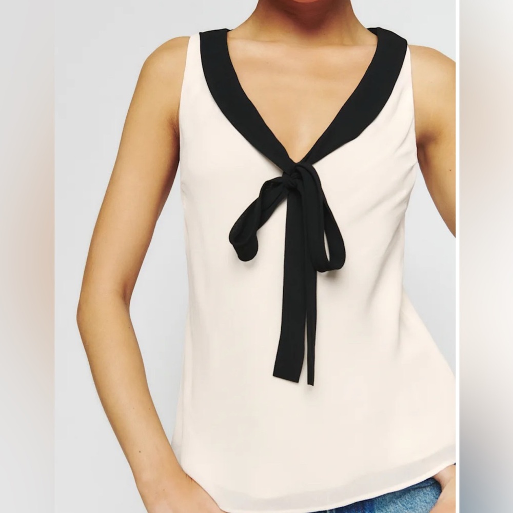 Reformation Jolene Tie-Front Blouse - Picture 3 of 7